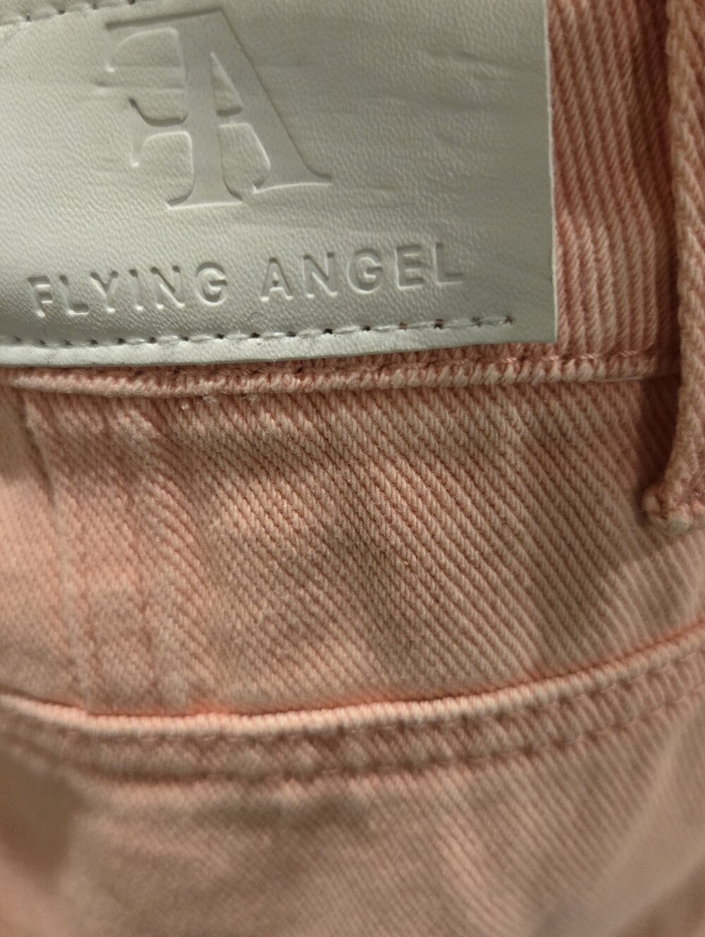 Wide Leg Cargo Jeans in Light Pink - Women - Picture 6 of 6